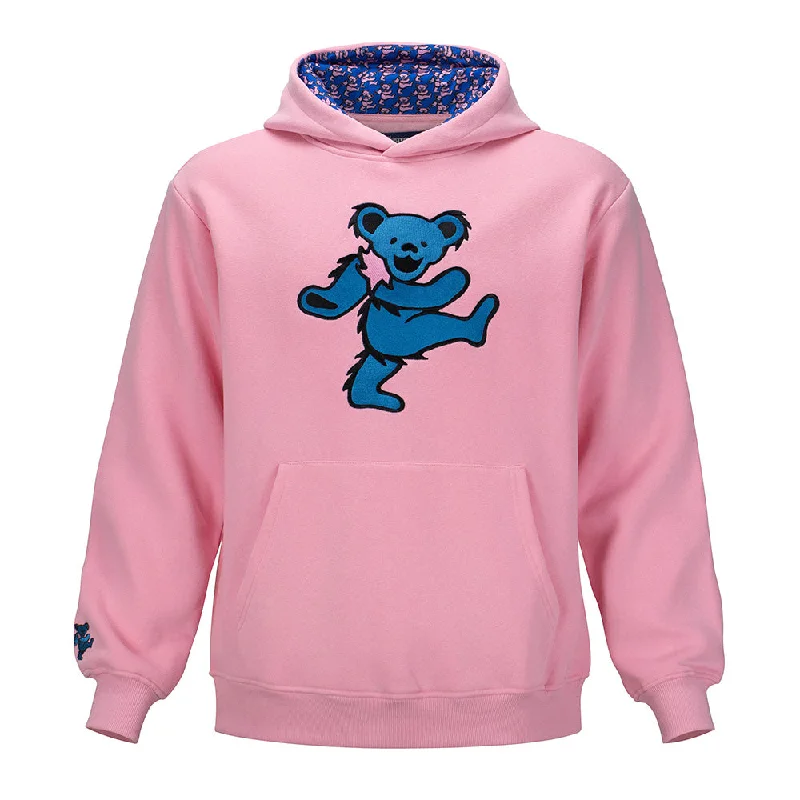 Grateful Dead |Classic Pullover Hoodie | Blue Bear in Pink