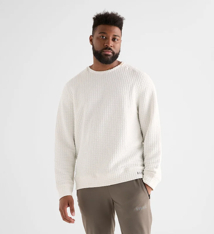 Men's Quilted Crew Pullover