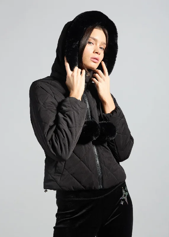 Noir Puffer Coat