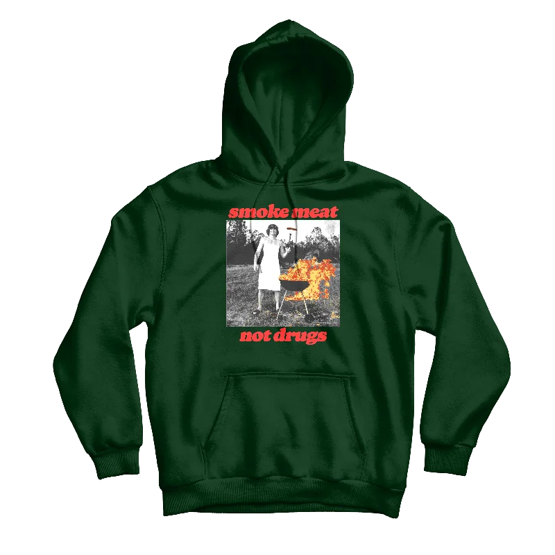 Smoke Meat Not Drugs Forest Hoodie