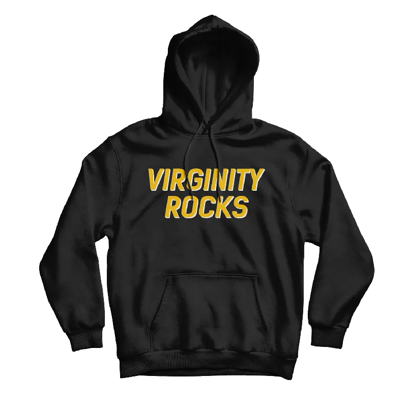 Virginity Rocks Black Hoodie