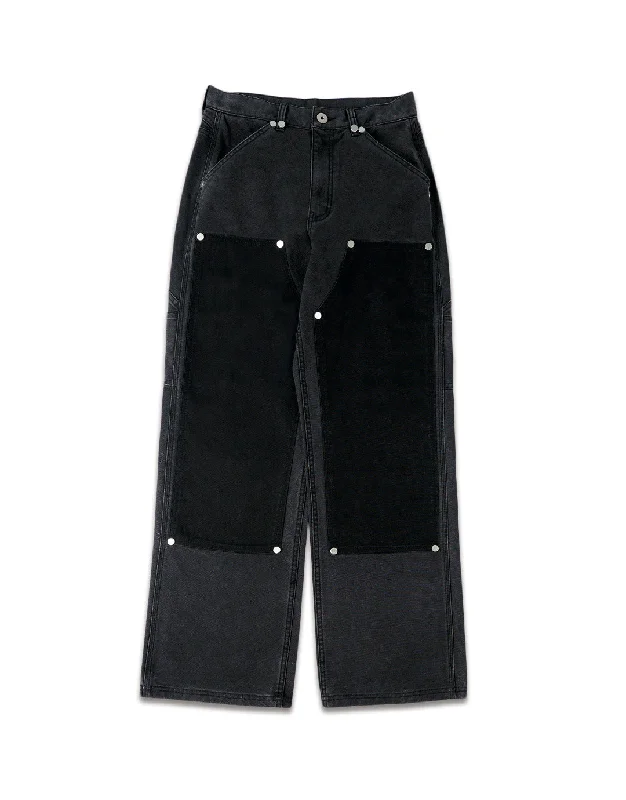 1997shell Metal Rivets Work Pants(Black)