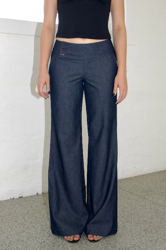 SCG MADE | Evelyn Low-rise Tencel Jeans in Dark Blue