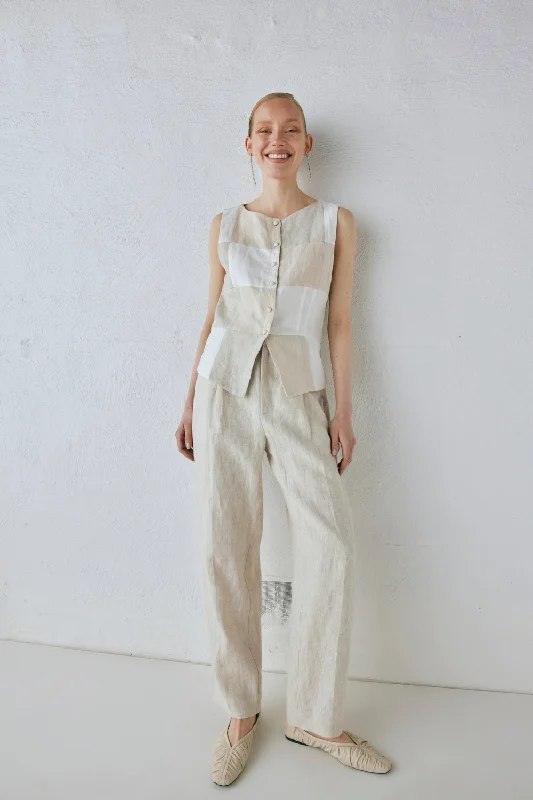 Goldie Linen Pants Oatmeal