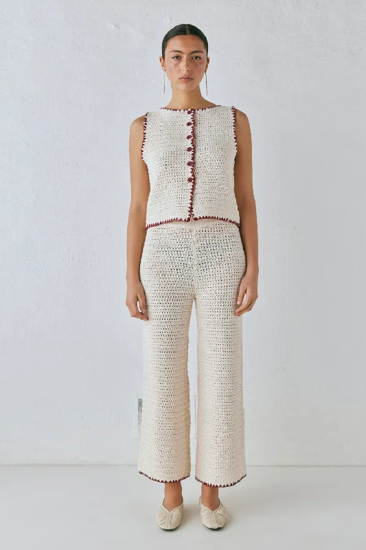 Stella Knit Pants Cream