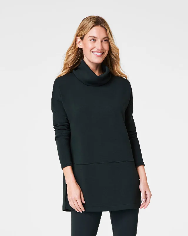 Air Essentials Turtleneck Tunic in Black