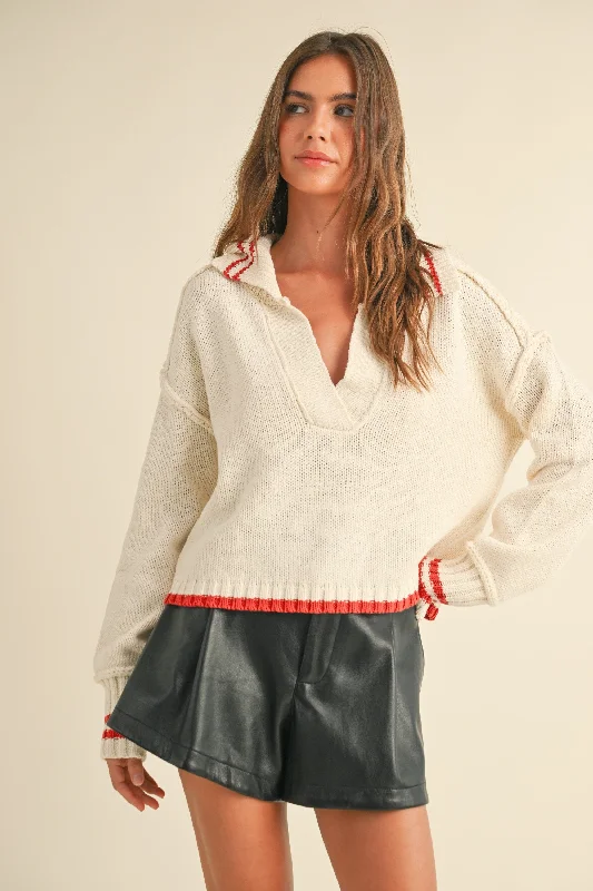 Chloe Contrast Stitch Sweater