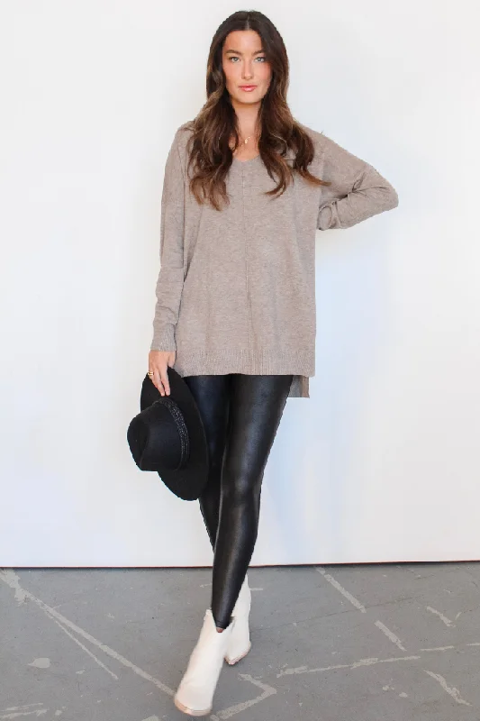 Dreamer Sweater In Heather Mocha