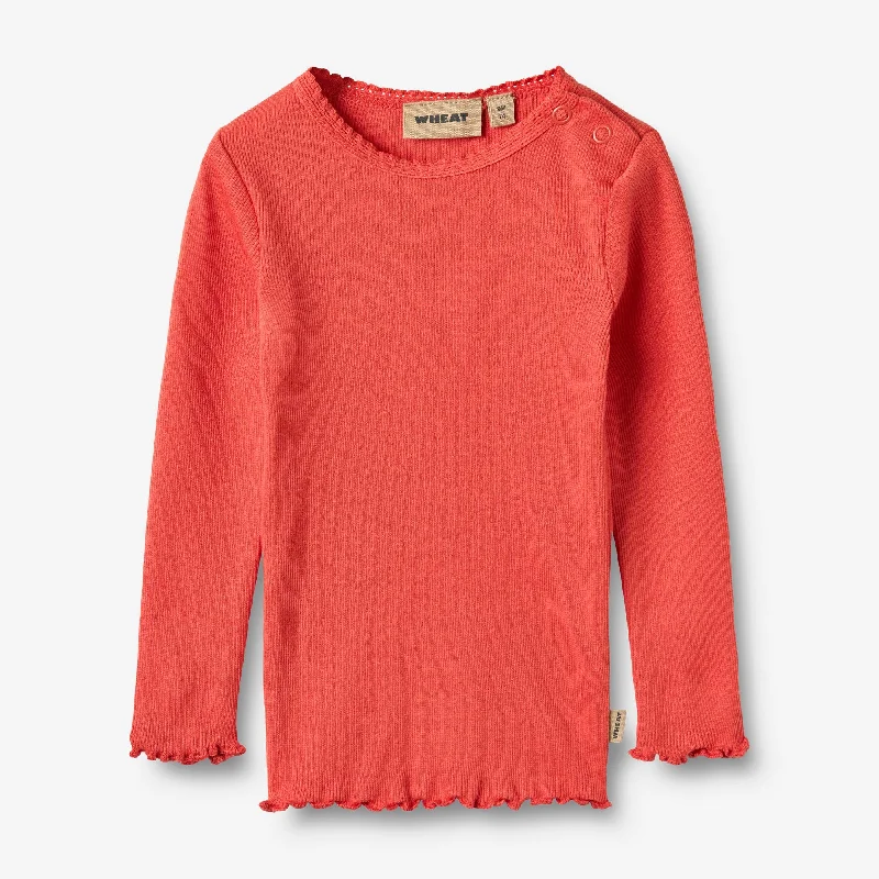 Rib T-Shirt L/S Reese - candy red