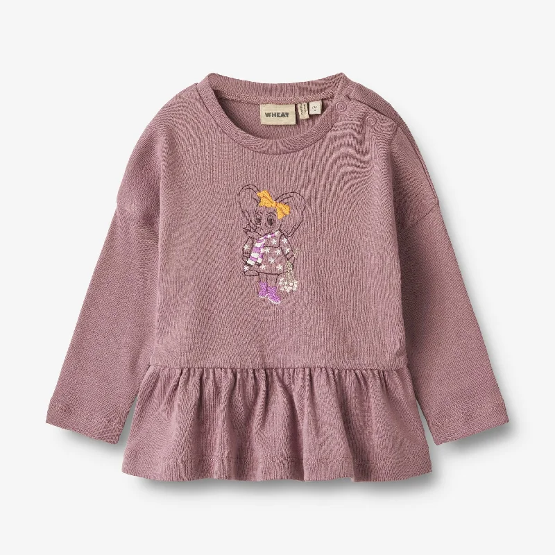 T-shirt L/S Katrine - lavender dawn