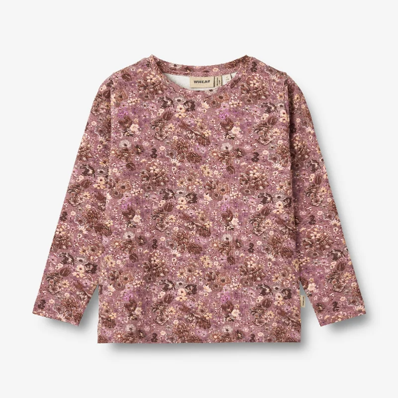 T-Shirt L/S Manna - lavender flowers