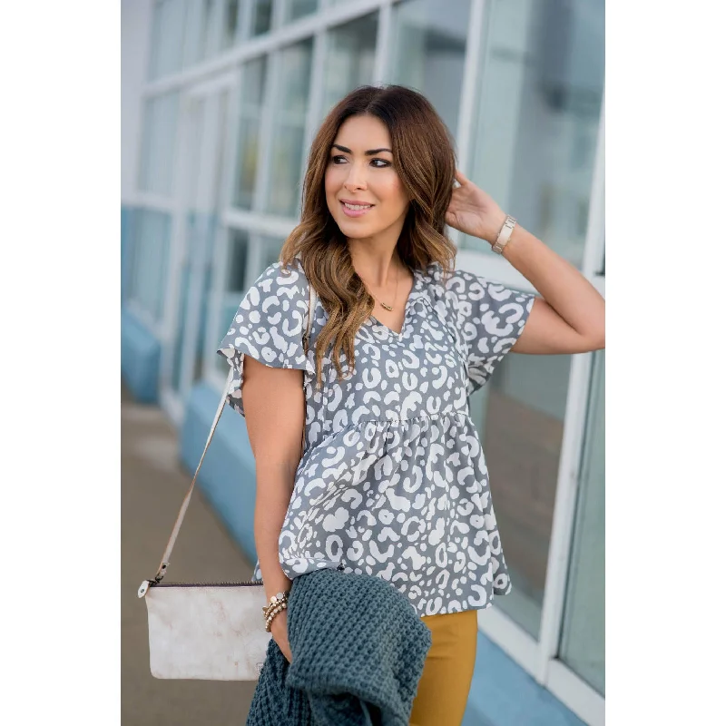 Large Leopard Print Blouse