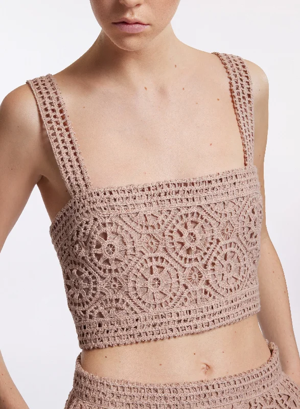 Macramé Crop Top