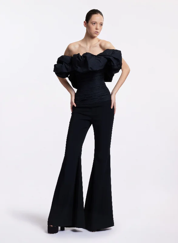 Strapless Taffeta Top