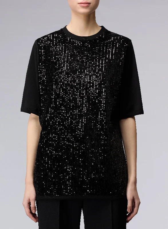 Velvet and Sequins T-shirt