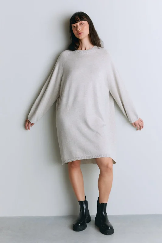 Oversized Long Sleeve Knit Dress