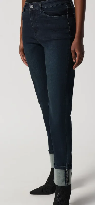 Joseph Ribkoff Classic Slim Fit Jean With Chain Detailed Cuffs