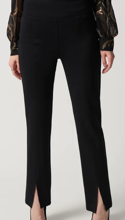 Joseph Ribkoff Heavy Knit High Rise Pull On Pant Black