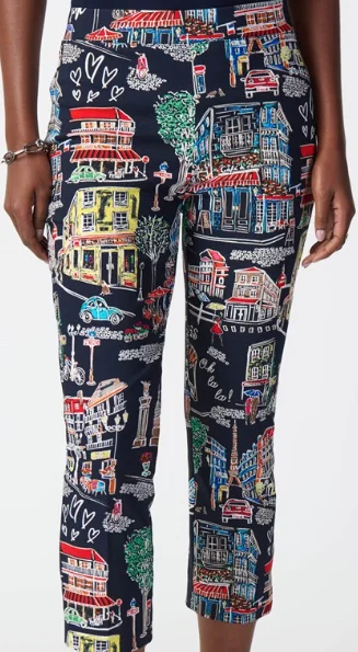 Joseph Ribkoff Scenery Print Millennium Pull-On Pants