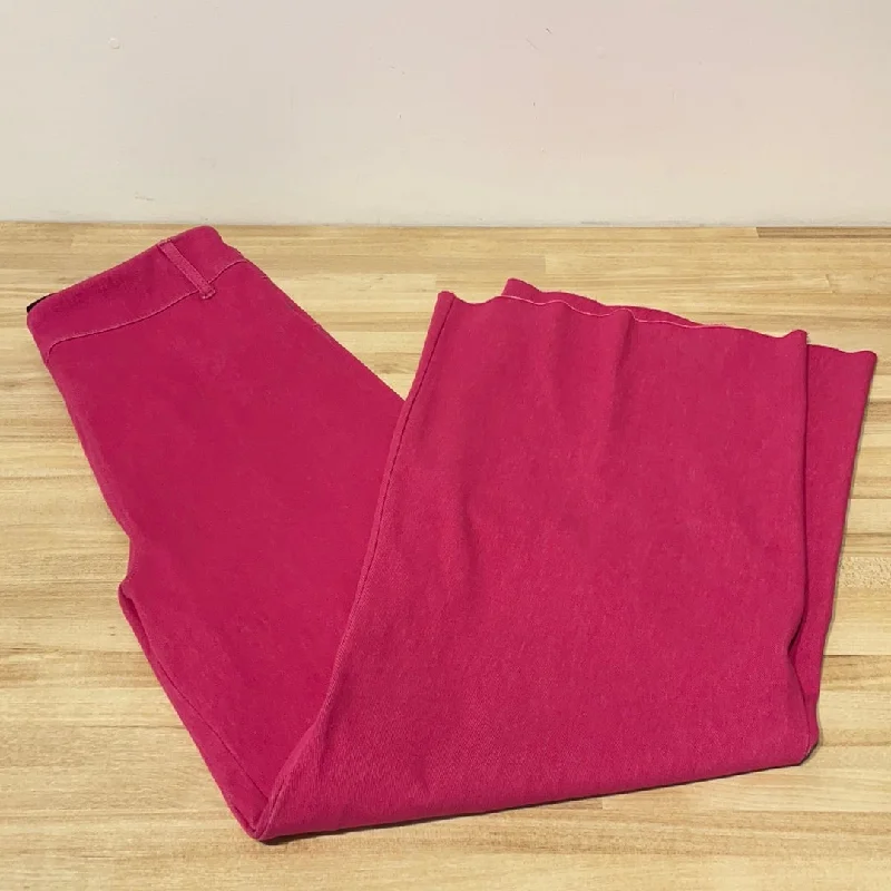 Lysse Fuchsia Hi Waist Wide Leg Jeans