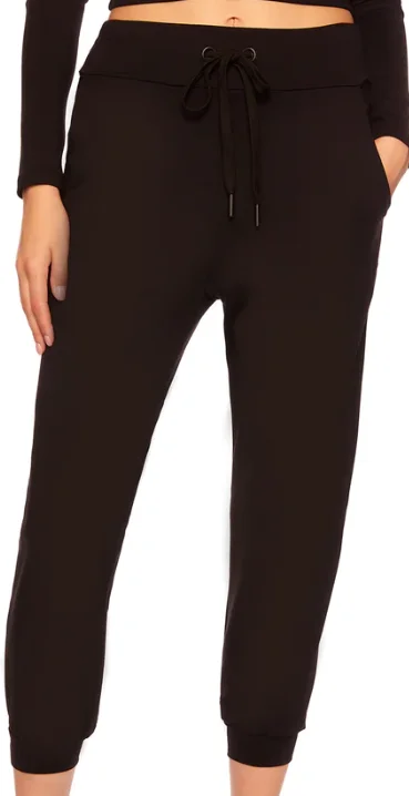 Susana Monaco Black Drawstring Jogger