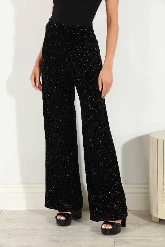 Velvet Pintuck Pant